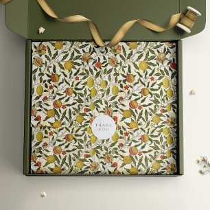 William Morris Pomegranate Lemons Fruchtmuster Seidenpapier