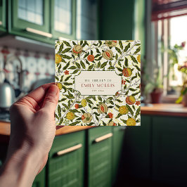 William Morris Pomegranate Lemons Vintag Pattern Fliese
