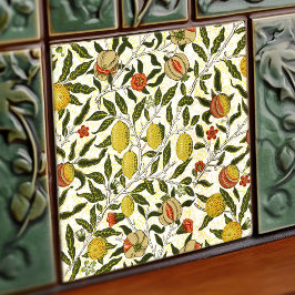 William Morris Pomegranate Lemons Vintag Pattern Fliese