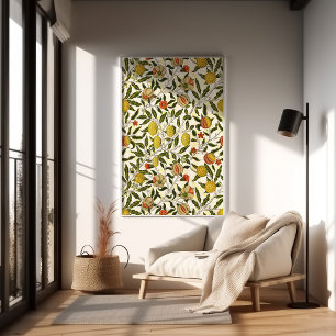 William Morris Pomegranate Lemons Vintag Pattern Poster