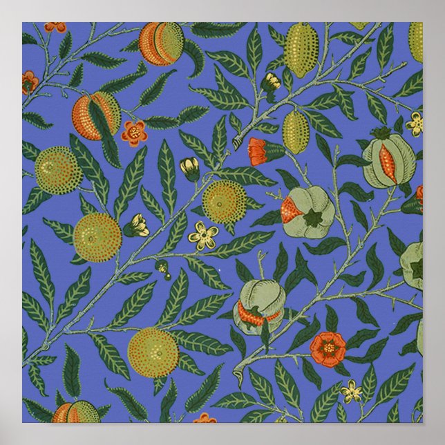 William Morris Pomegranate Wallpaper Poster (Vorne)