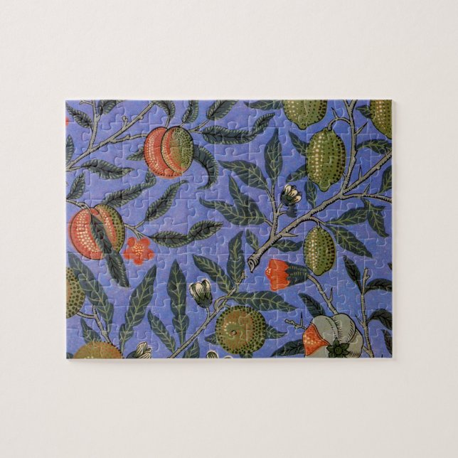 William Morris Pomegranate Wallpaper Puzzle (Horizontal)