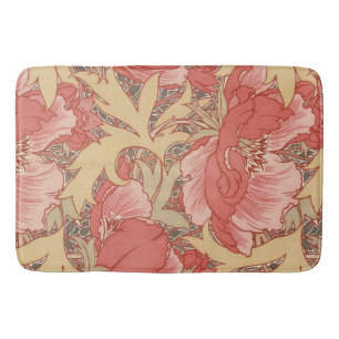 William Morris Poppies Floral Badematte