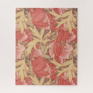 William Morris Poppies Floral Puzzle