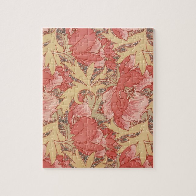 William Morris Poppies Floral Puzzle (Vertikal)