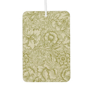 William Morris Poppy Classic Floral Green Autolufterfrischer