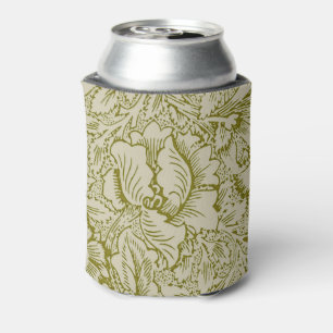 William Morris Poppy Classic Floral Green Dosenkühler