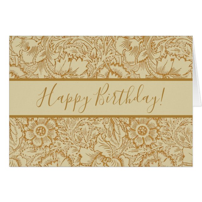 William Morris Poppy Floral Wallpaper (Vorderseite (Horizontal))