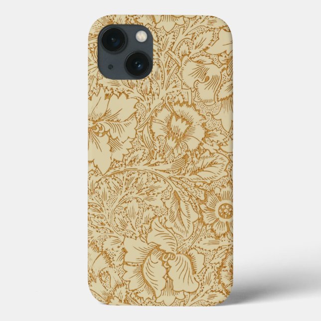 William Morris Poppy Floral Wallpaper Case-Mate iPhone Hülle (Rückseite)
