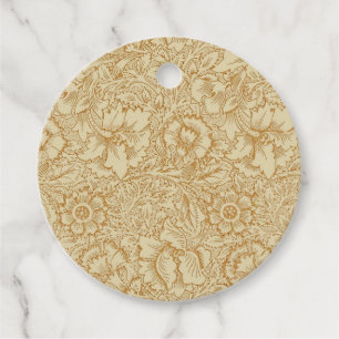 William Morris Poppy Floral Wallpaper Geschenkanhänger