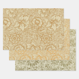 William Morris Poppy Floral Wallpaper Geschenkpapier Set