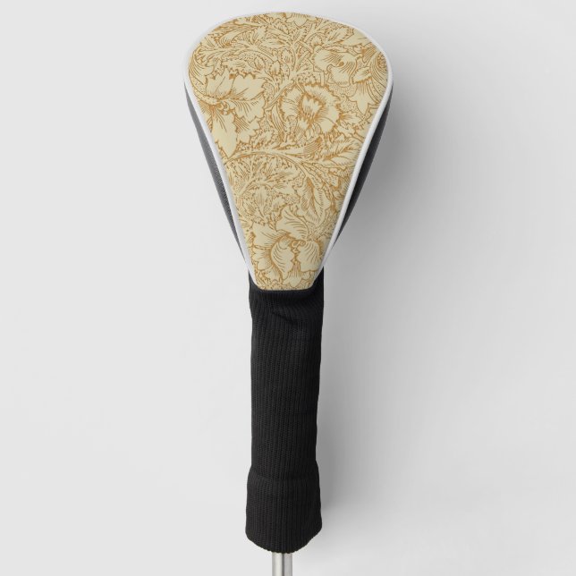 William Morris Poppy Floral Wallpaper Golf Headcover (Vorderseite)