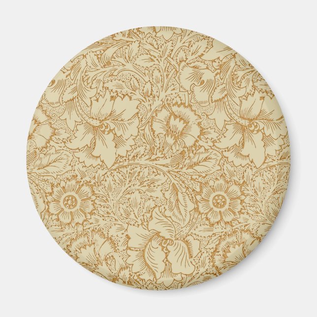 William Morris Poppy Floral Wallpaper Magnet (Vorne)