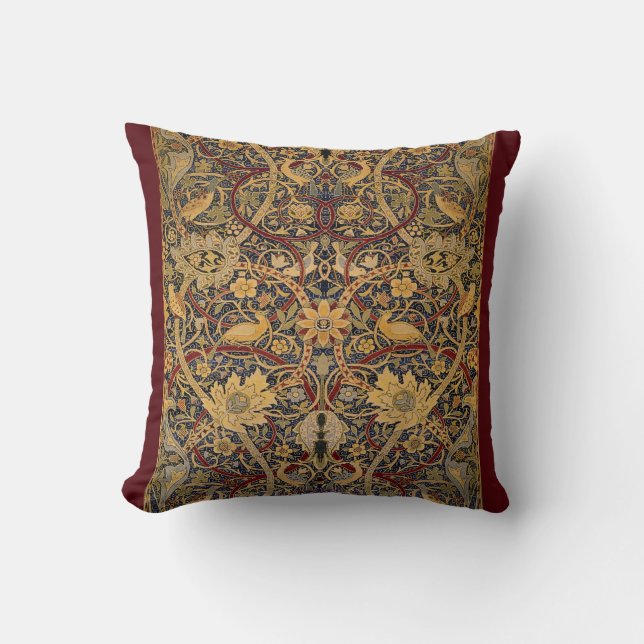 William Morris Pre-Raphaelite Throw Pillow Kissen (Vorderseite)