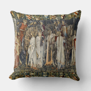 William Morris Quest for Holy Grail: Schildwald Kissen