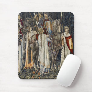 William Morris Quest for Holy Grail: Schildwald Mousepad
