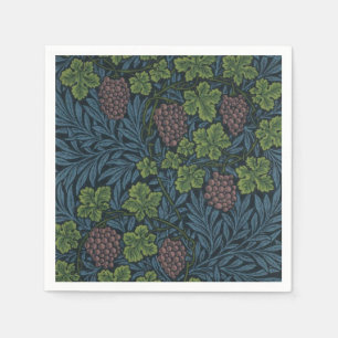 William Morris-Rebe-Tapeten-Entwurf Serviette