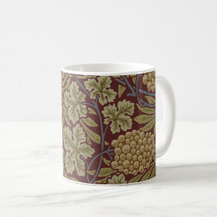 William Morris Rebe Weinranke Rot Grün Kunst Tasse