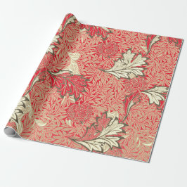 William Morris RED GIFT Wrapping Paper Geschenkpapier