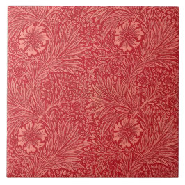 William Morris Red Marigold Pattern Fliese