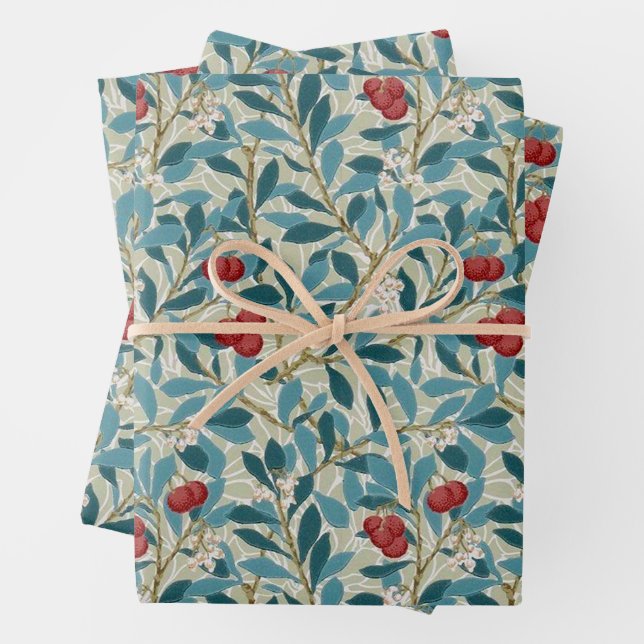 William Morris, Redberry Geschenkpapier Set (Beispiel)