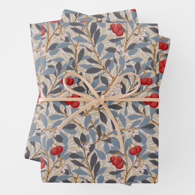 William Morris, Redberry Geschenkpapier Set (Beispiel)