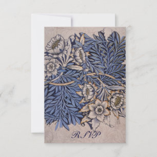 William Morris Reply Cards für Square Invitations RSVP Karte