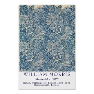 William Morris Ringelblume 1875 Vintage Botanische Poster