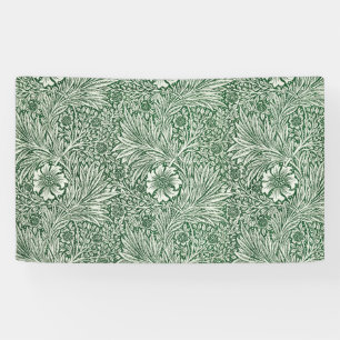 William Morris Ringelblume grün floral Blume Banner
