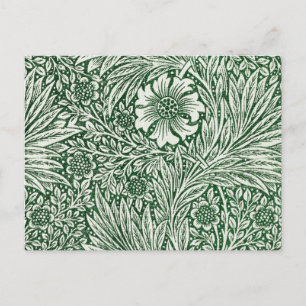 William Morris Ringelblume grün floral Blume Postkarte
