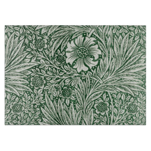 William Morris Ringelblume grün floral Blume Schneidebrett