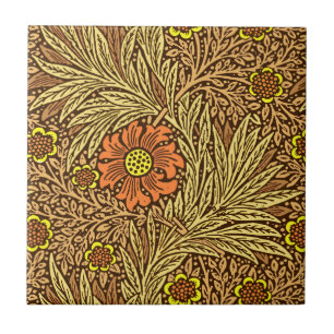 William Morris-Ringelblume, kupfernes Brown und Fliese
