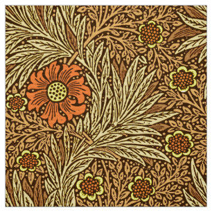 William Morris-Ringelblume, kupfernes Brown und Stoff