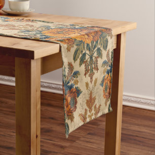 William Morris Ringelblume Vintage-Blumenmuster Kurzer Tischläufer