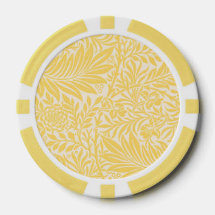 William Morris - Rittersporn-Blätter und Blumenmus Pokerchips
