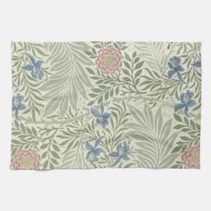 William Morris Rittersporn-Blumen-Wallpaper Handtuch