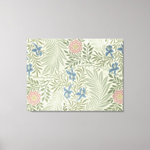 William Morris Rittersporn-Blumen-Wallpaper Leinwanddruck