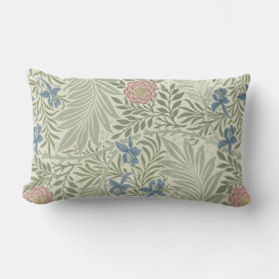 William Morris Rittersporn-Blumen-Wallpaper Lendenkissen