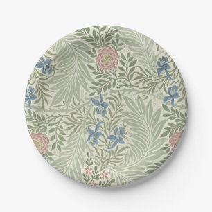 William Morris Rittersporn-Blumen-Wallpaper Pappteller