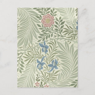 William Morris Rittersporn-Blumen-Wallpaper Postkarte