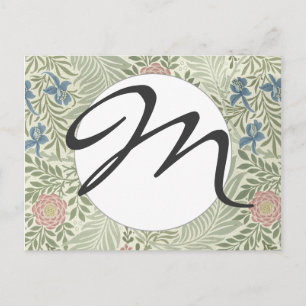William Morris Rittersporn-Blumen-Wallpaper Postkarte