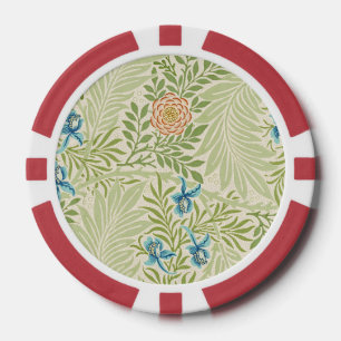 William Morris Rittersporn-Blumenmuster Pokerchips