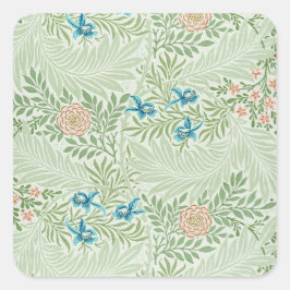 William Morris Rittersporn Quadratischer Aufkleber