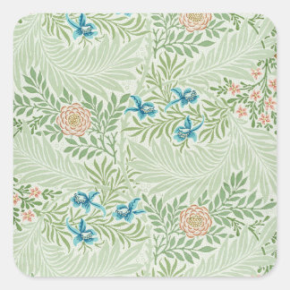 William Morris Rittersporn Quadratischer Aufkleber