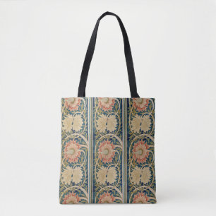 William Morris Rosa Florale Seidenstickerei Antik