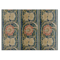 William Morris Rosa Florale Seidenstickerei Antik