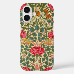 William Morris Rose Floral Chintz Pink iPhone 16 Hülle