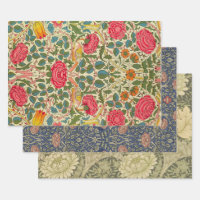 William Morris Rose Floral Chintz Pink