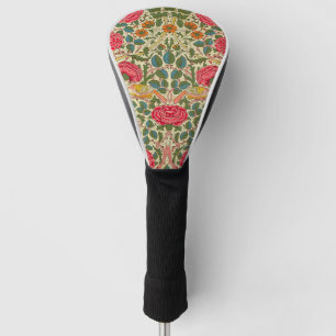 William Morris Rose Floral Chintz Pink Golf Headcover