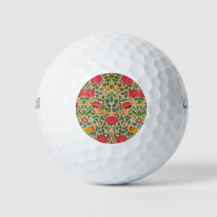 William Morris Rose Floral Chintz Pink Golfball